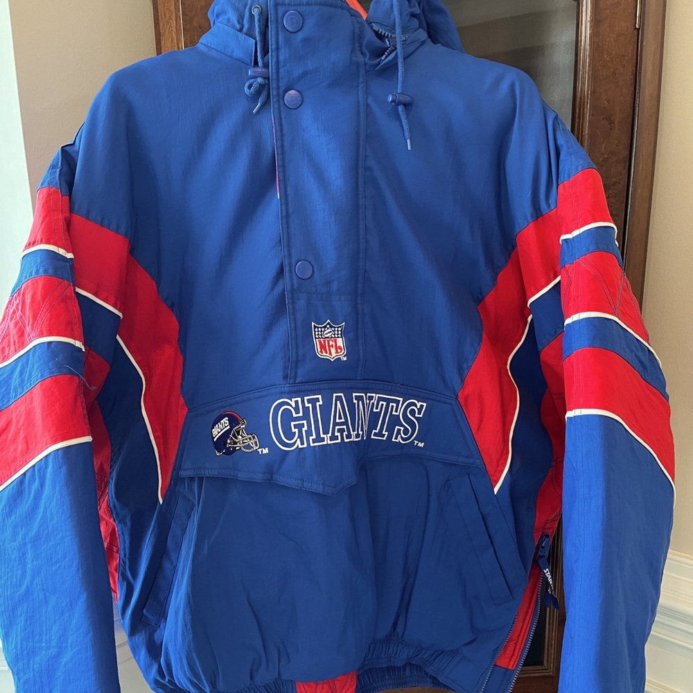 Vintage 90’s NFL Starter New York Giants Quarter Zip Jacket